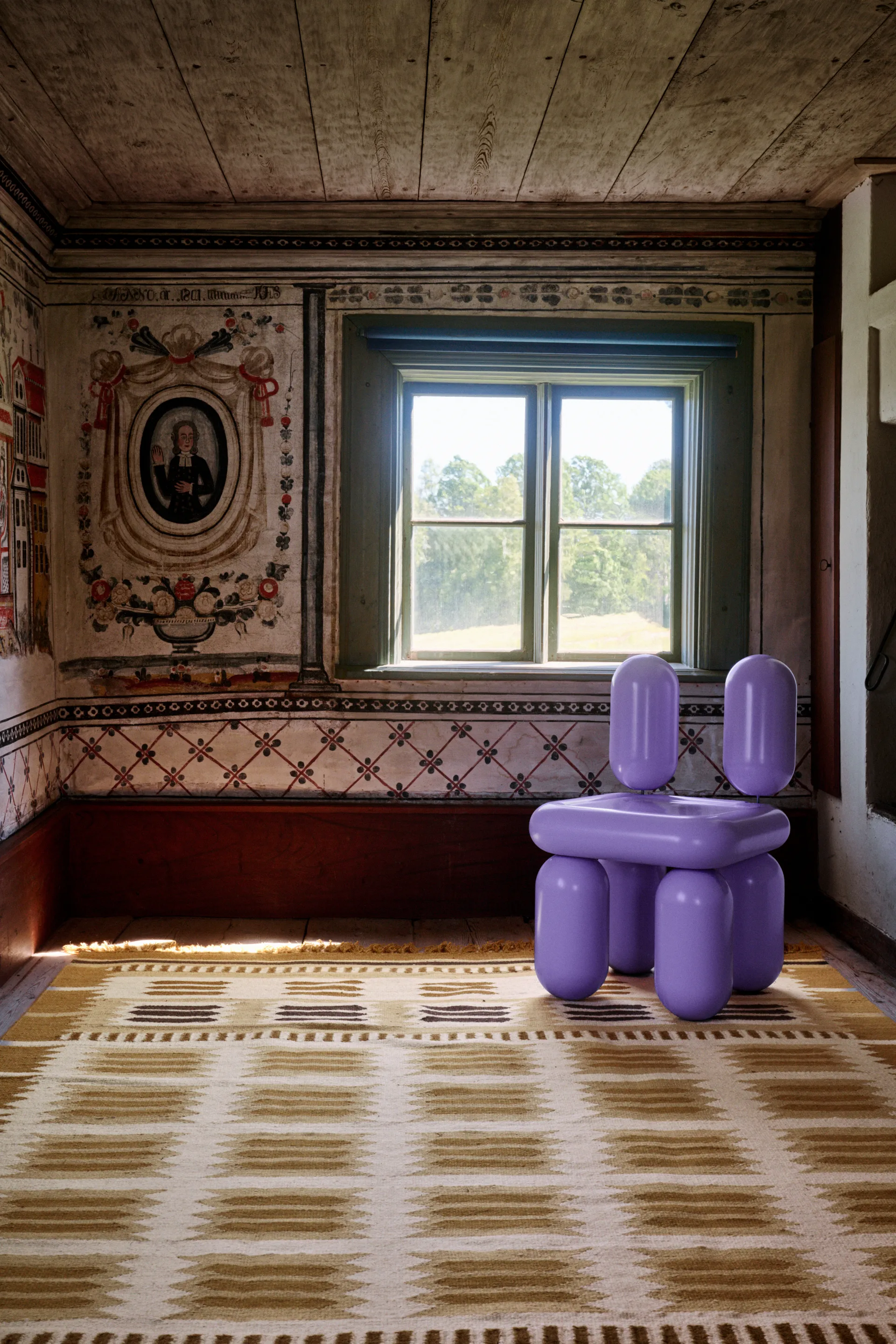 Alfombra de lana Röllakan Hilma, Marigold, 250x350 cm Layered