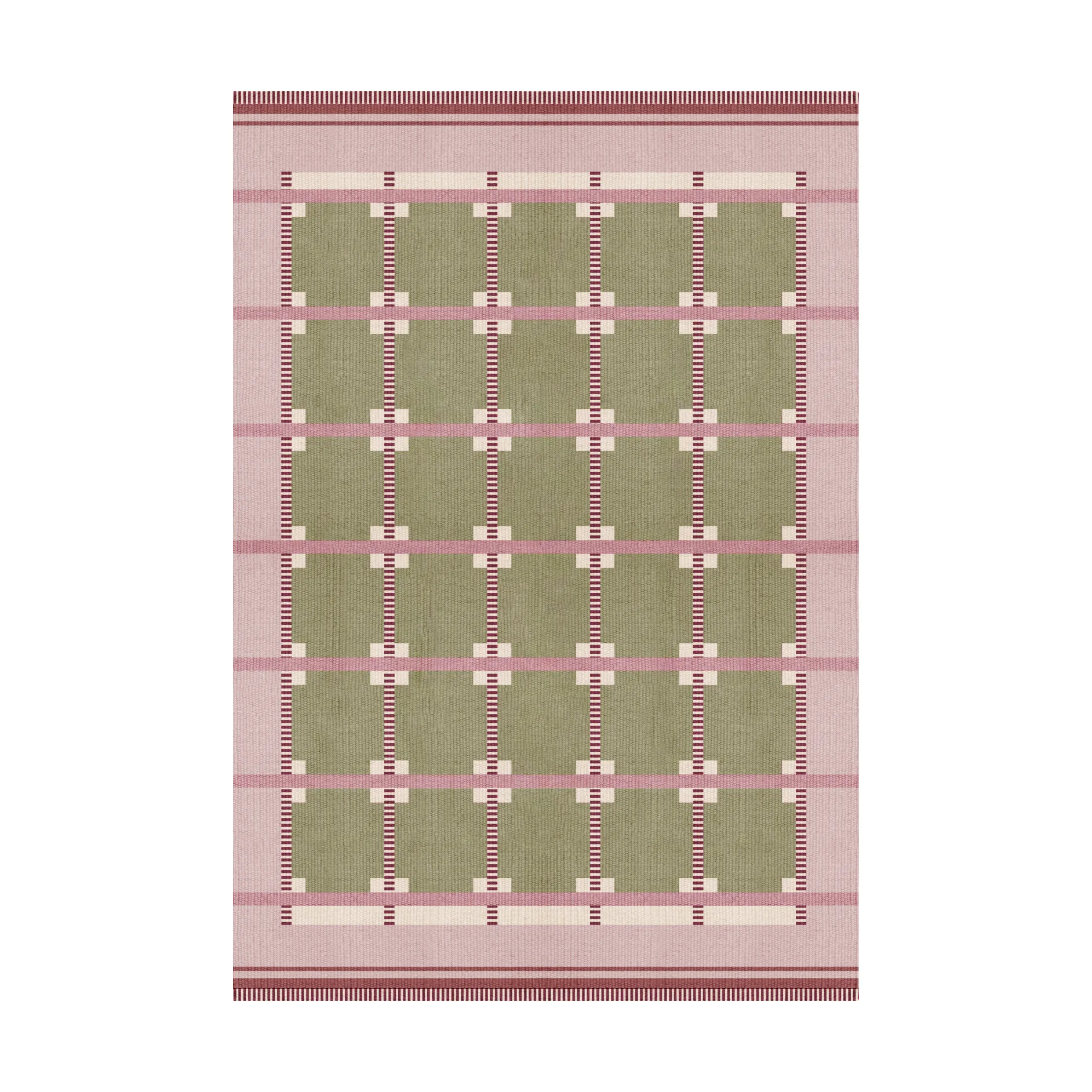 Alfombra de lana Röllakan Ruth, Spring grass, 180x270 cm Layered