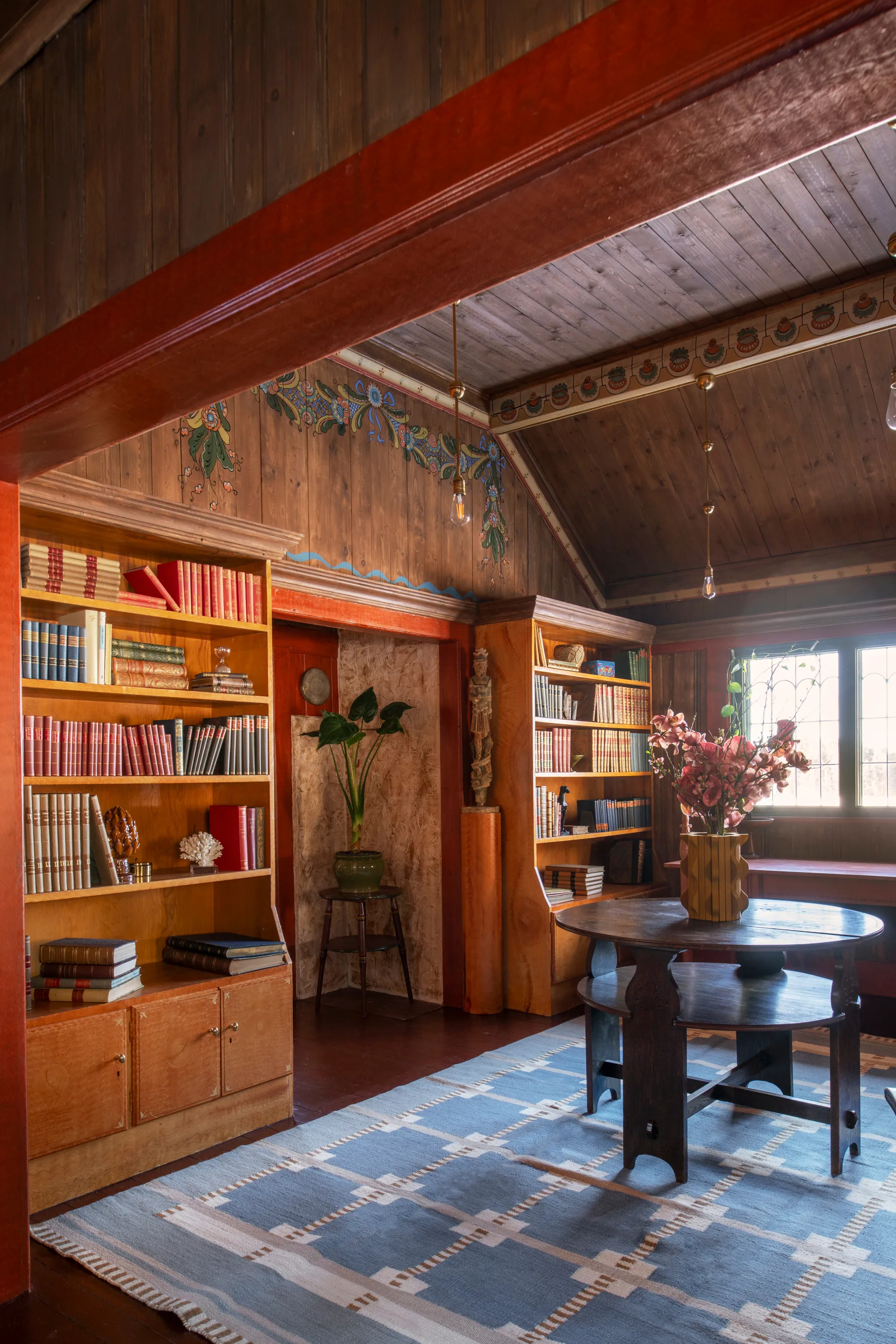 Alfombra de lana Röllakan Ruth, Summer sky, 200x300 cm Layered