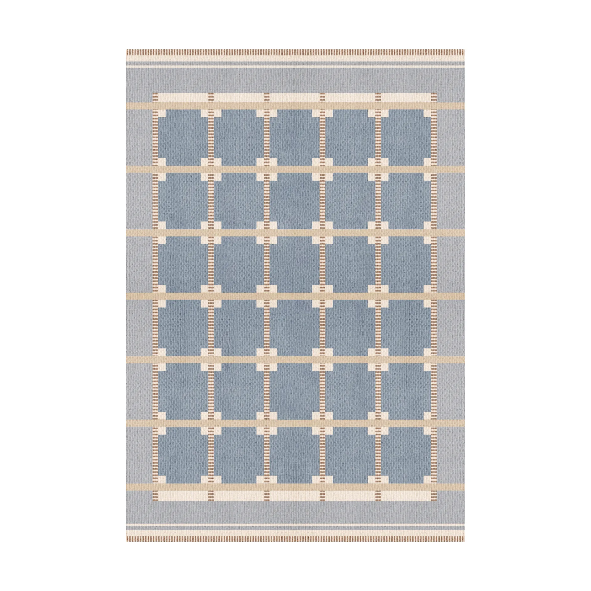 Alfombra de lana Röllakan Ruth, Summer sky, 250x350 cm Layered