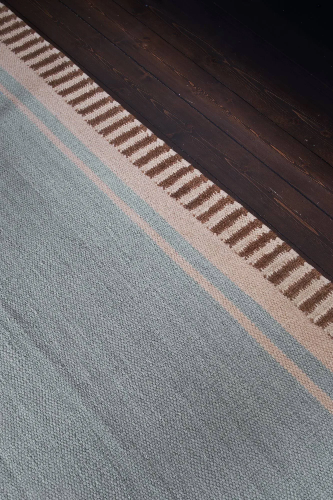 Alfombra de lana Röllakan Solid, Sky blue, 180x270 cm Layered