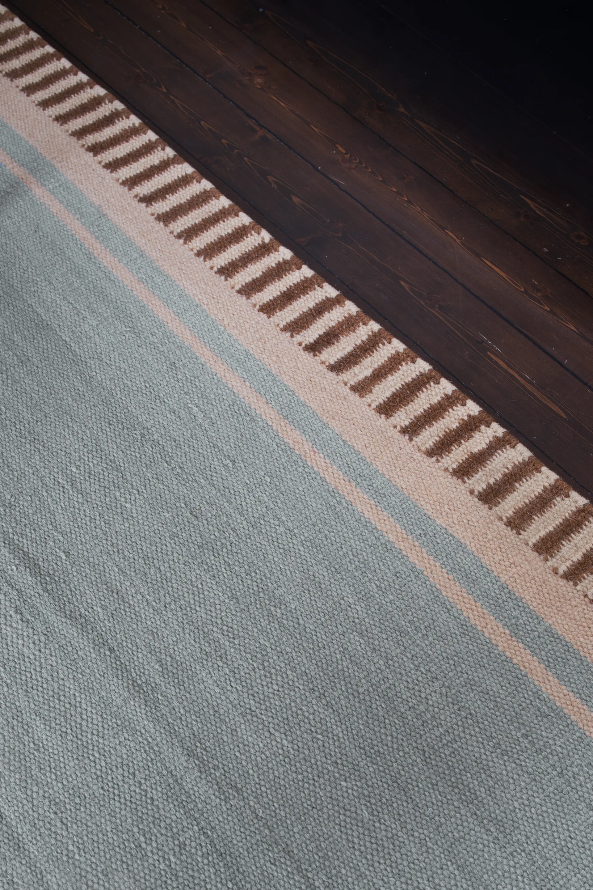 Alfombra de lana Röllakan Solid, Sky blue, 250x350 cm Layered
