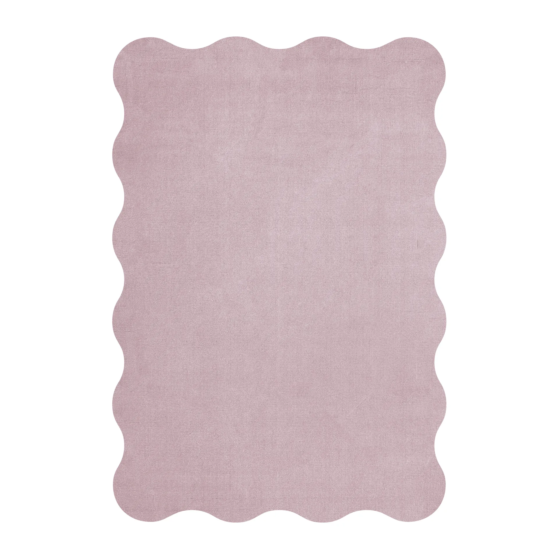 Alfombra de lana Scallop 160x230 cm, Pink lavender Layered