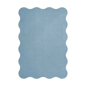 Alfombra de lana Scallop 200x300 cm - Soft blue - Layered