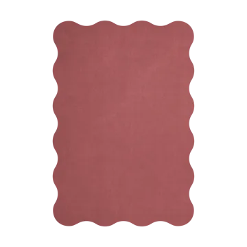 Alfombra de lana Scallop 250x350 cm - Rosewood red - Layered