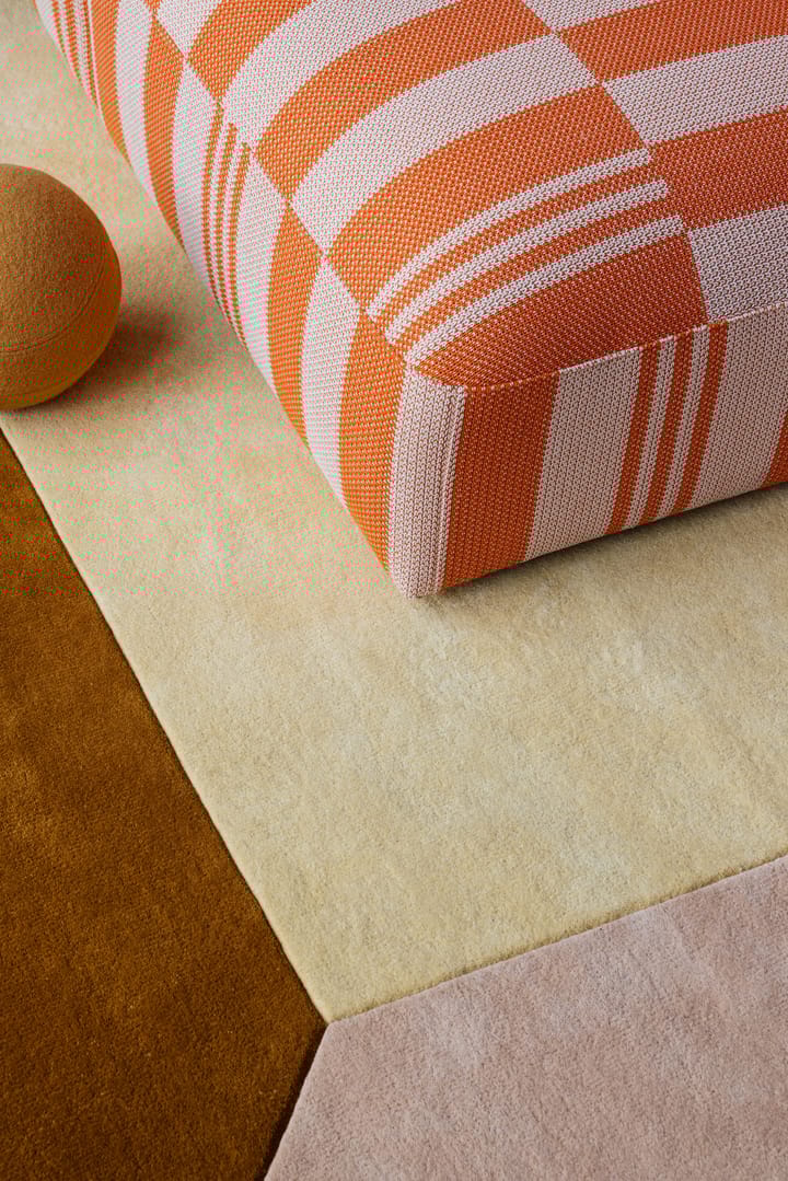 Alfombra de lana Teklan box, Yellows, 250x350 cm Layered