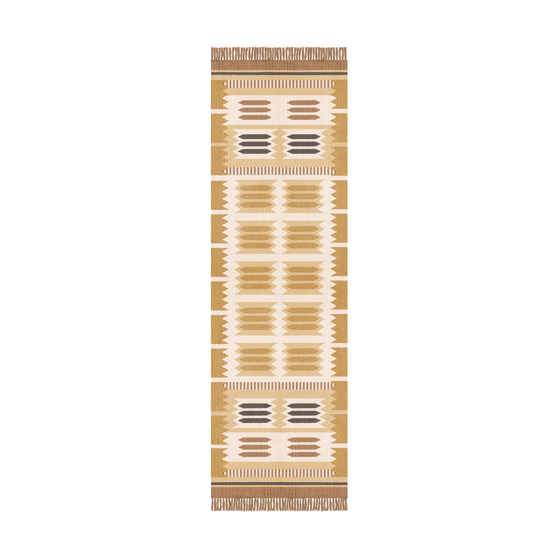 Alfombra de recibidor Röllakan Hilma, Marigold Layered