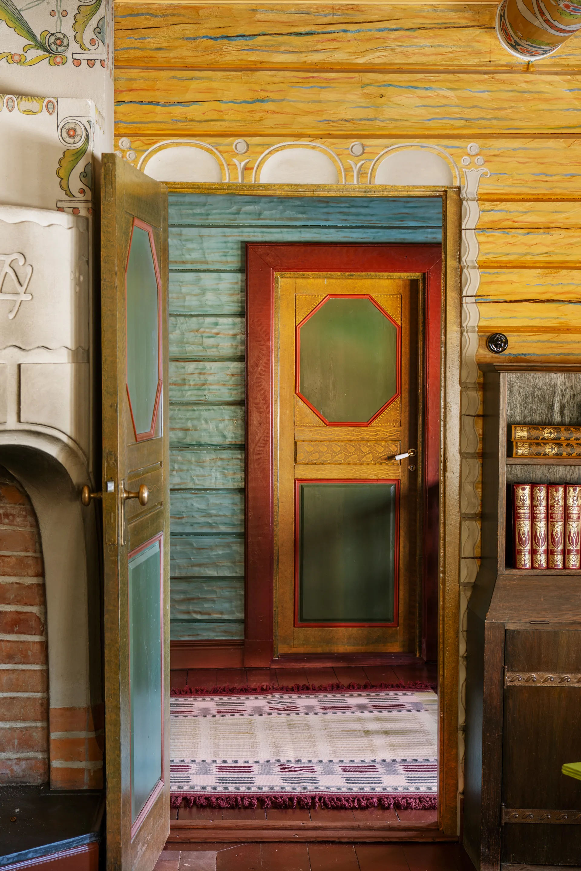 Alfombra de recibidor Röllakan Hilma, Primrose, 75x240 cm Layered