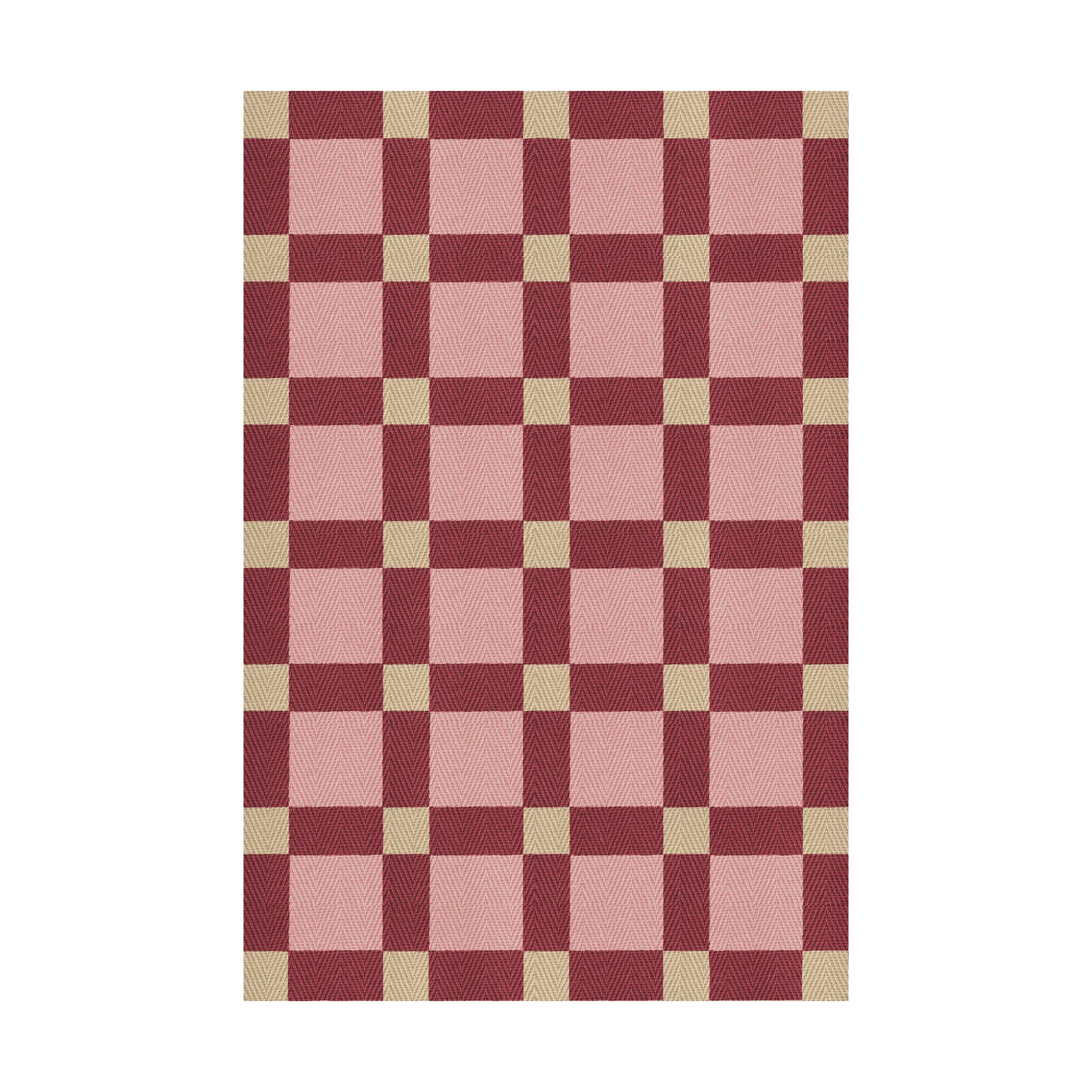Alfombra de yute Evelina Kroon 140x200 cm, Plum punsch Layered