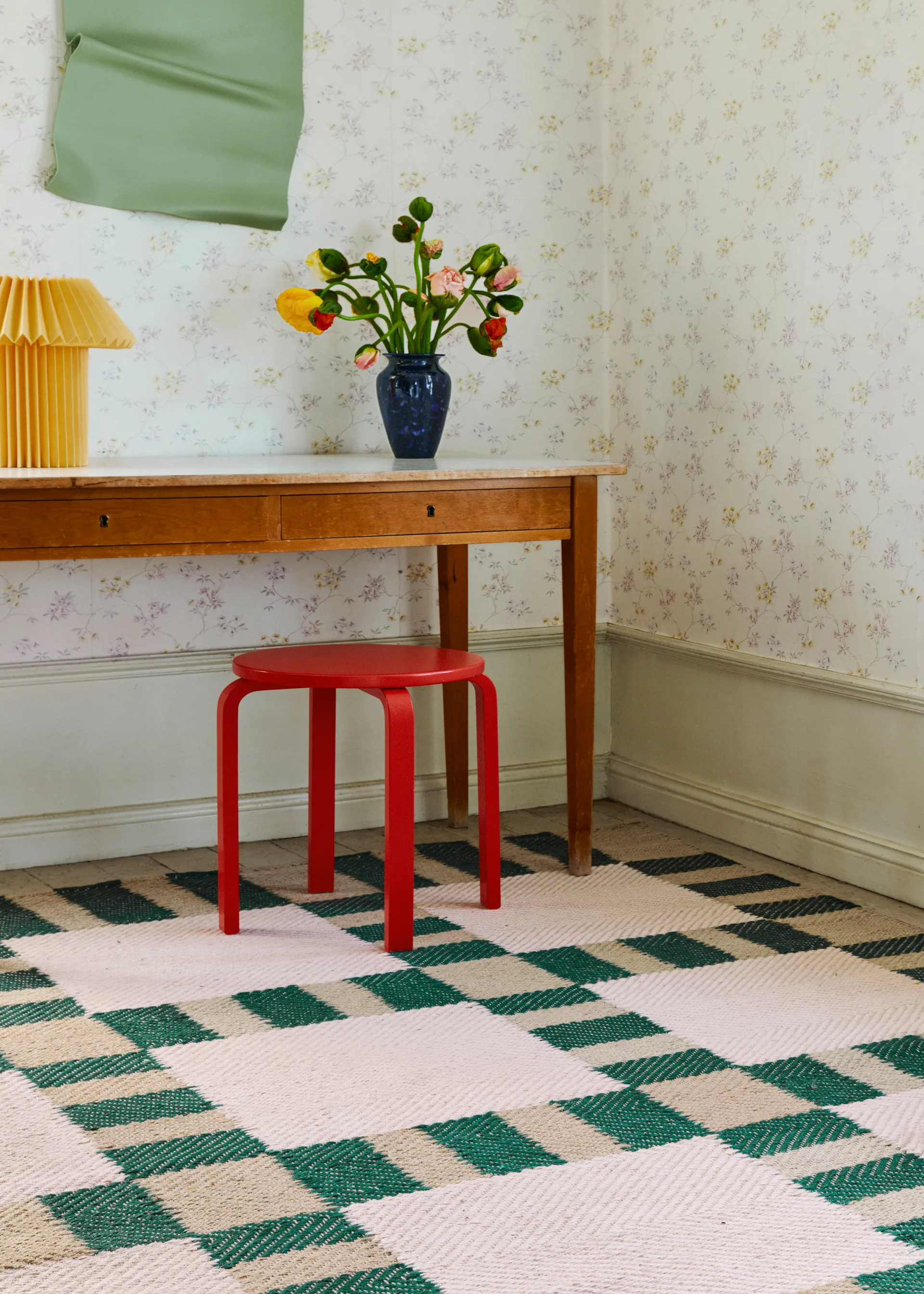 Alfombra de yute Evelina Kroon 250x350 cm, Korean chives Layered