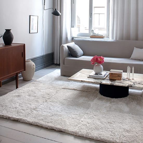 Alfombra Levels 250x350 cm, Bone White Layered