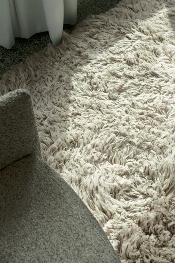 Alfombra Shaggy 200x300 cm - Bone White - Layered