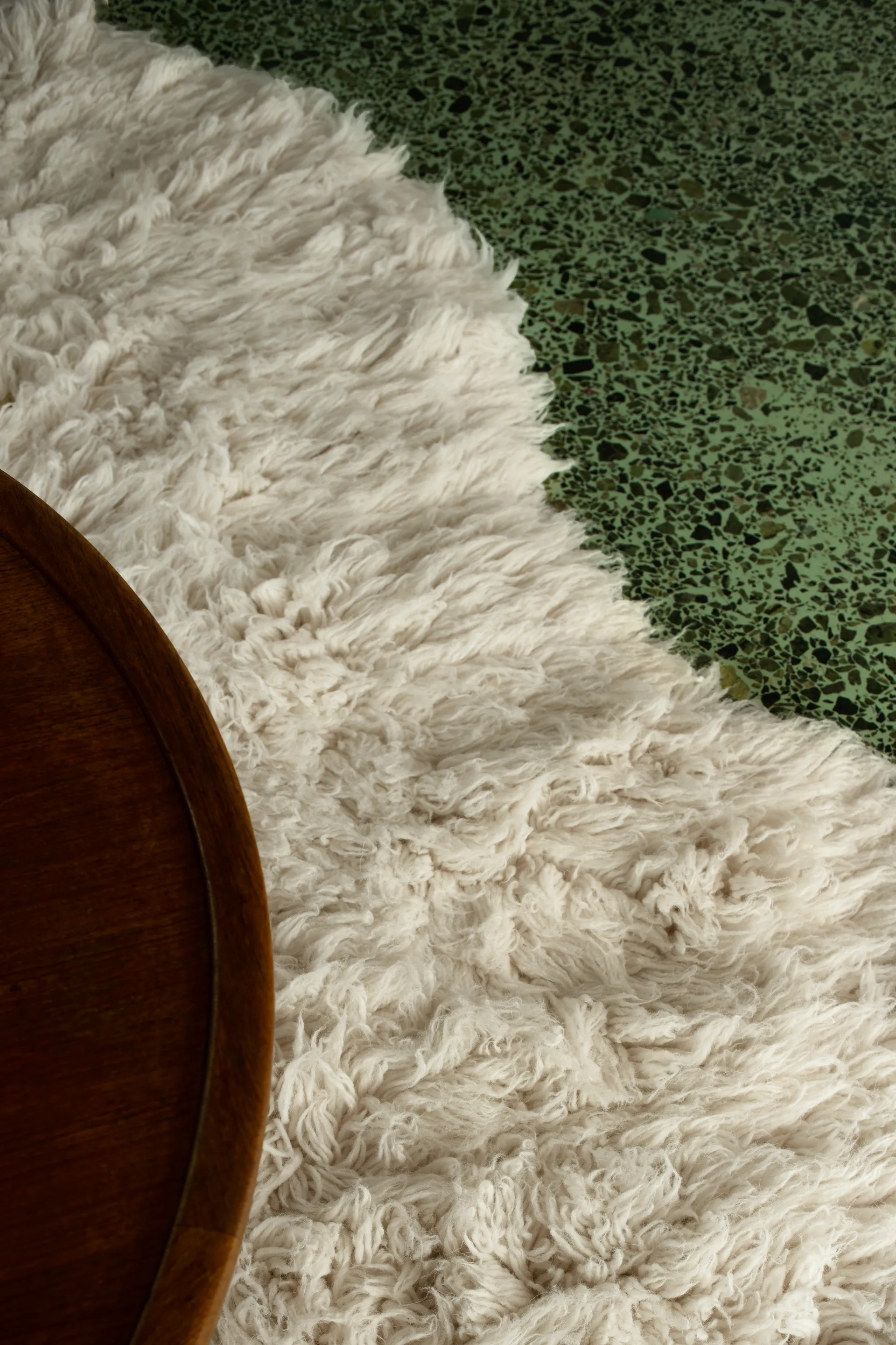 Alfombra Shaggy 200x300 cm, Bone White Layered