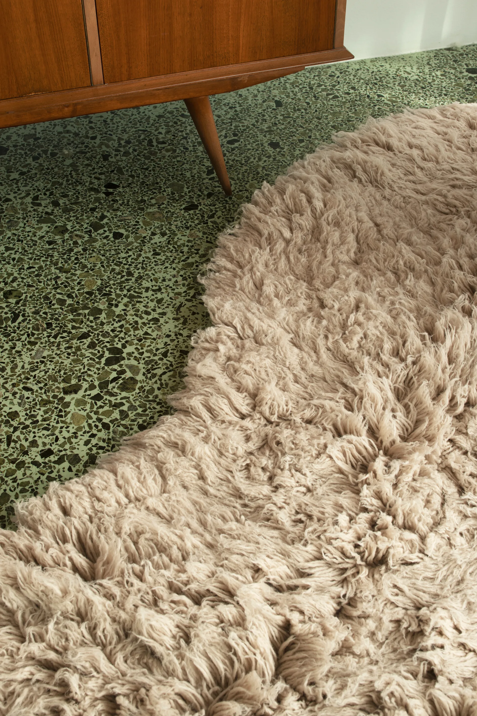 Alfombra Shaggy 300x400 cm, Oatmeal Layered