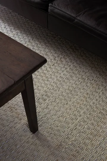 Barley alfombra de yute - Bone white, 250x350 cm - Layered