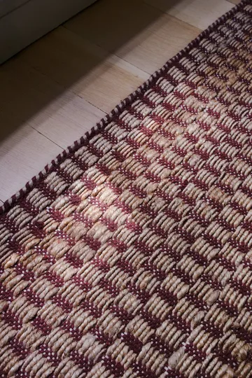 Barley alfombra de yute - Borgoña, 75x240 cm - Layered