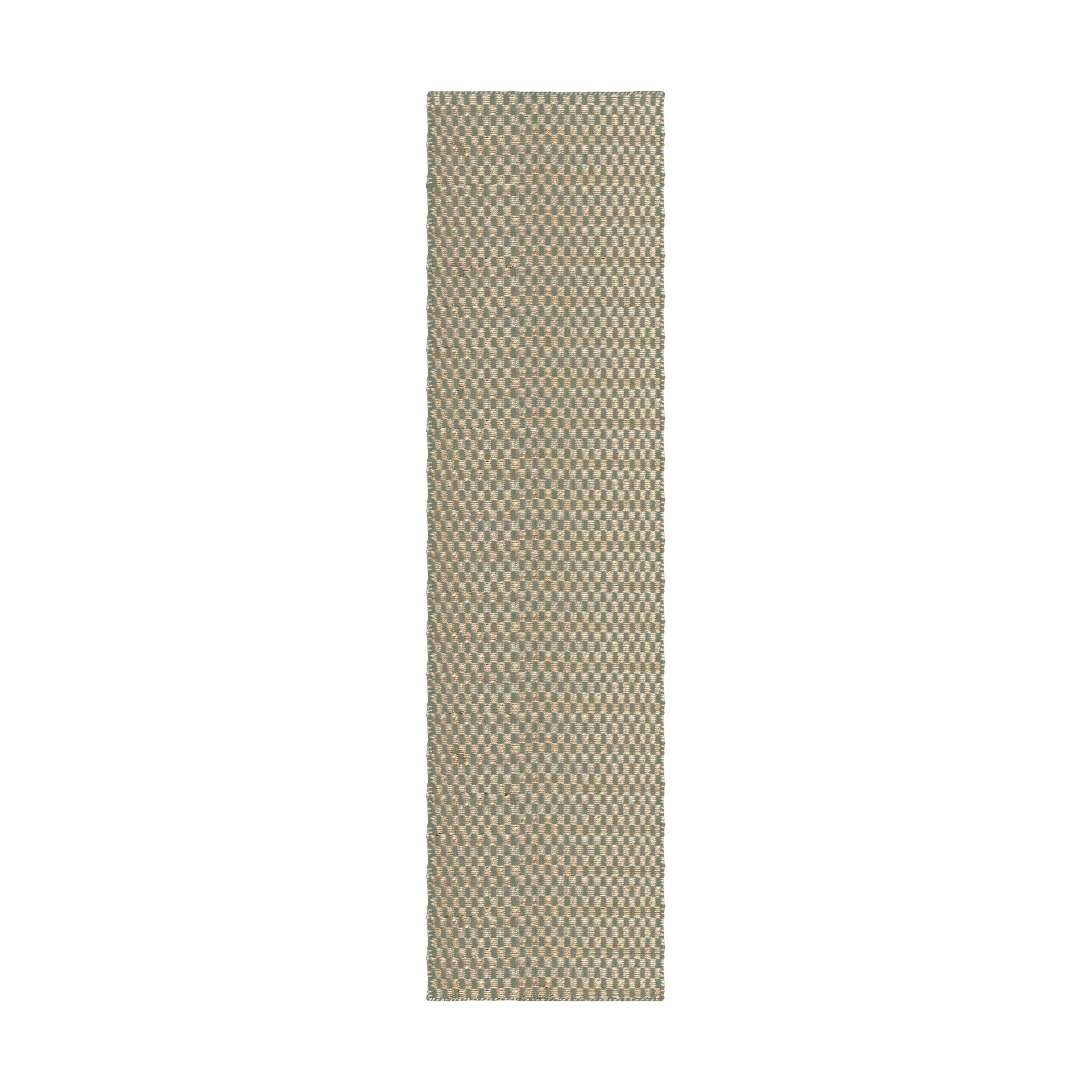 Barley alfombra de yute, Sage, 75x240 cm Layered