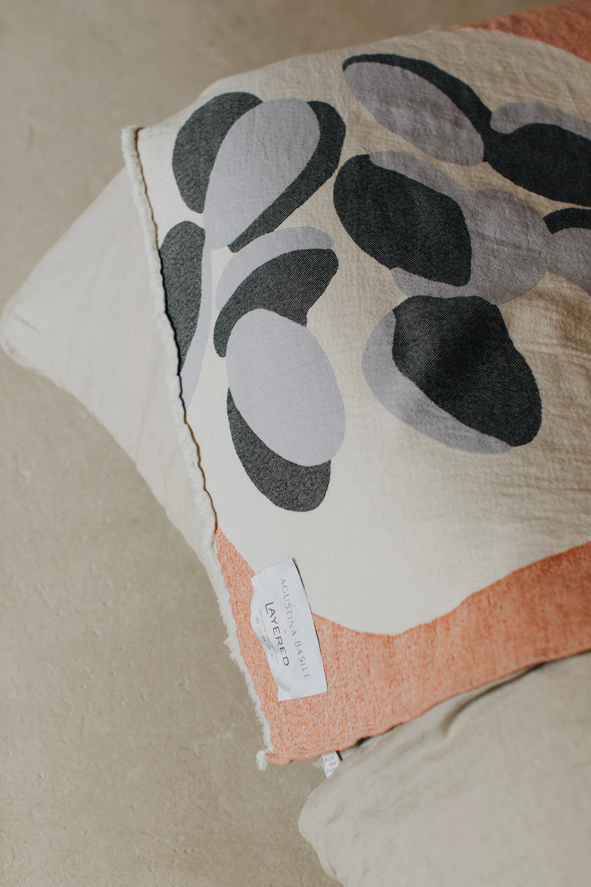 Manta de algodón Boqueron 130x220 cm, Rojo Layered