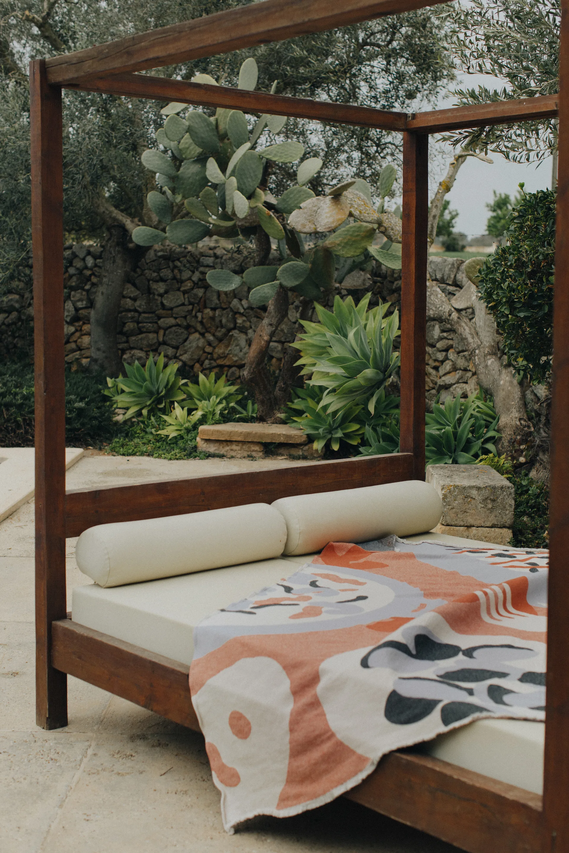 Manta de algodón Boqueron 130x220 cm, Rojo Layered