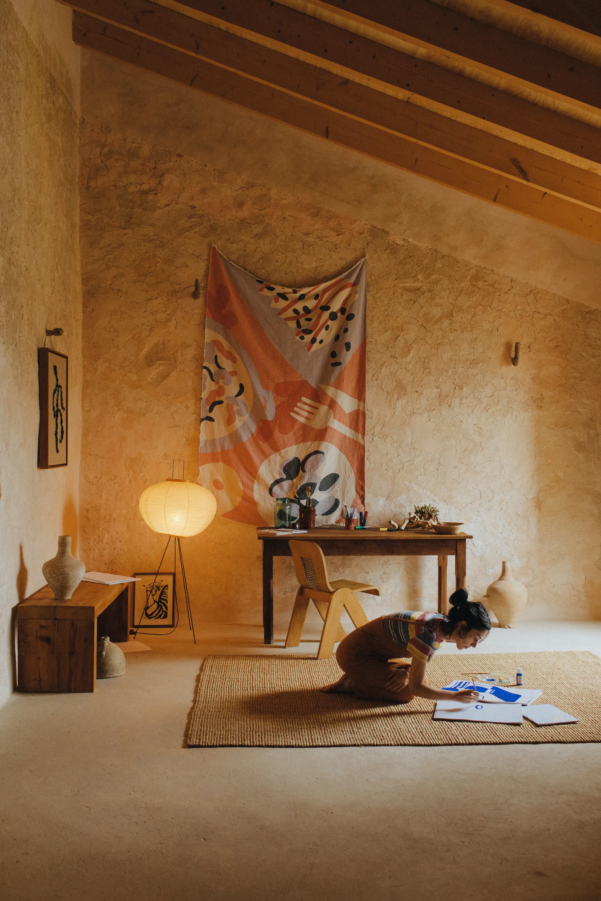 Manta de algodón Boqueron 130x220 cm, Rojo Layered