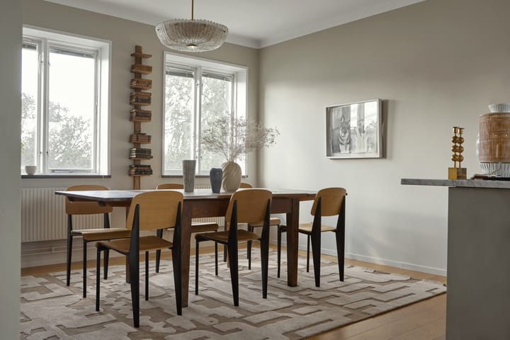 Stig Lindberg alfombra de lana Gunnel, Walnut brown, 180x270 cm Layered