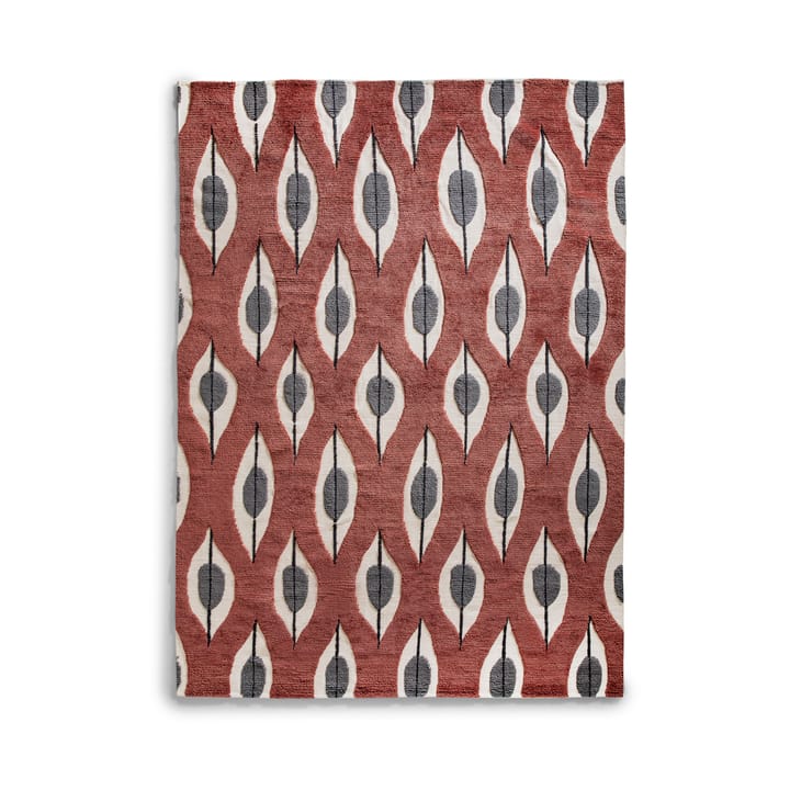Stig Lindberg alfombra de lana Trellis - Claret red, 200x350 cm - Layered