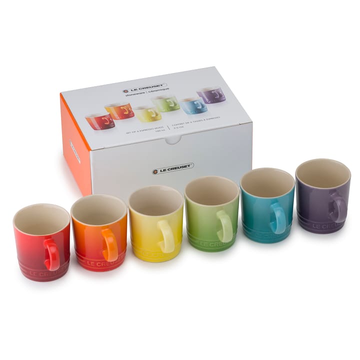 Set de regalo 6 tazas espresso Le Creuset 10 cl - Rainbow - Le Creuset