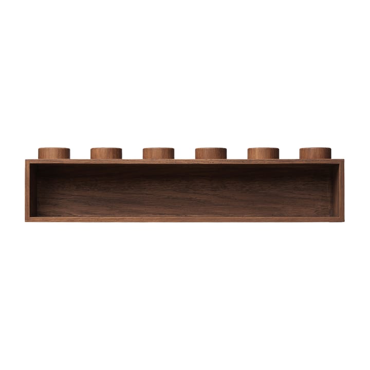 Estante LEGO madera, Roble teñido oscuro Lego