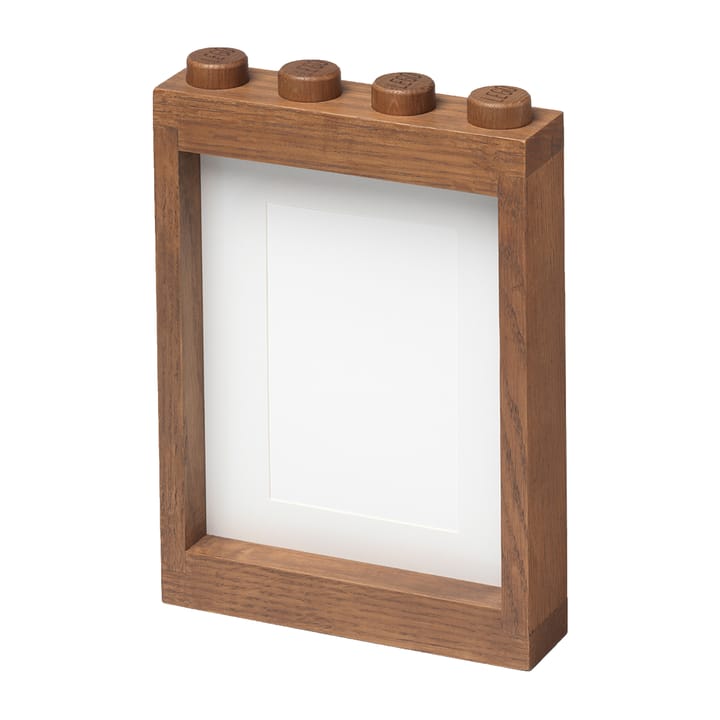 Marco LEGO madera, Roble teñido oscuro Lego