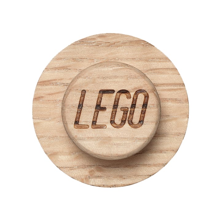 Set de colgadores de pared LEGO madera, Roble enjabonado Lego