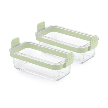 Bandeja de vidrio rectangular para Air fryer Lékué , pack de 2 - Transparente - Lékué