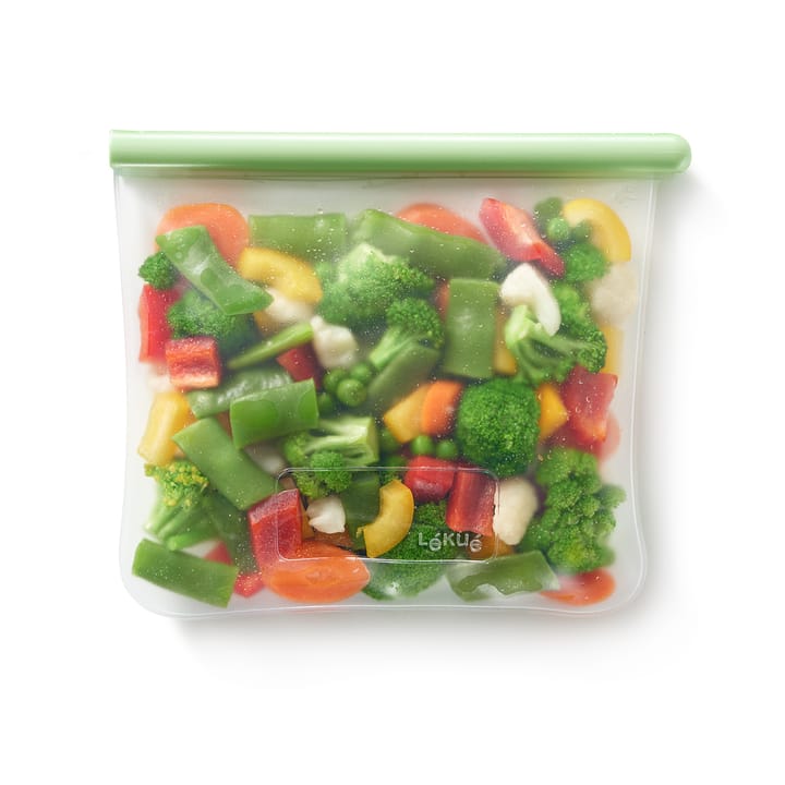 Bolsa plana reutilizable Lékué verde L, M Lékué