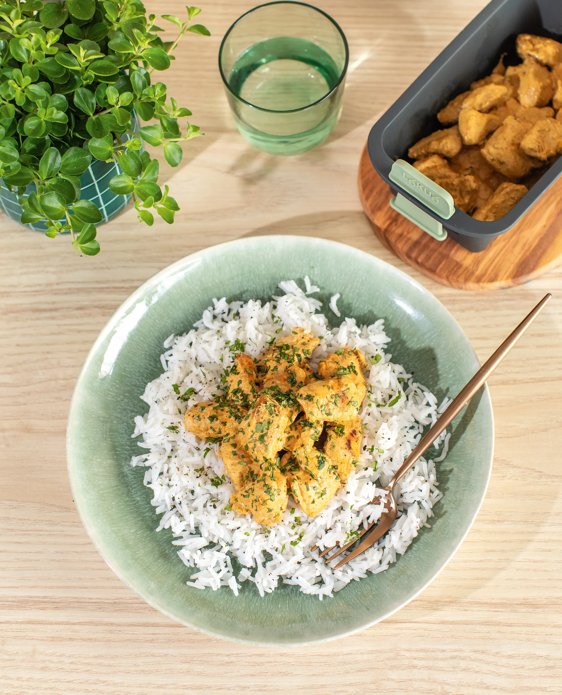 Cesta rectangular Lékué para air fryer , Gris Lékué