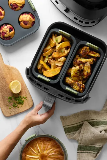 Cesta rectangular para Air fryer Lékué - Gris - Lékué