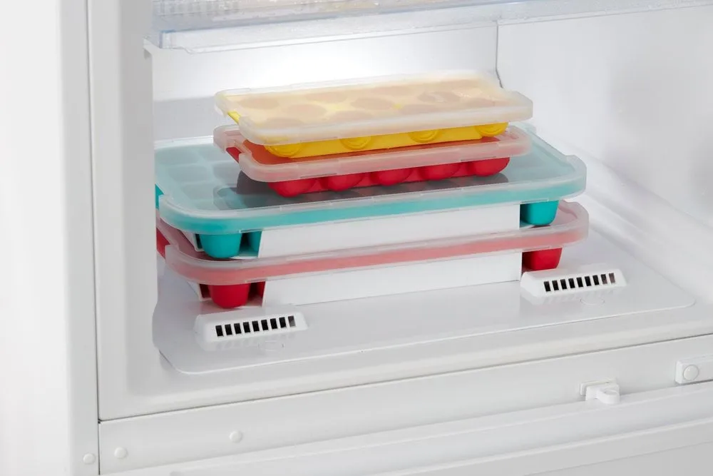 Cubitera con tapa Lékué turquesa, Pingüino Lékué