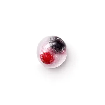Cubitera redonda con tapa Lékué - Rojo - Lékué