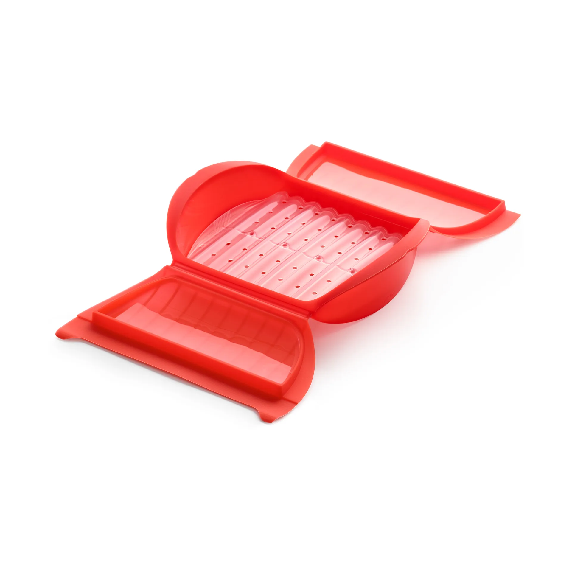 Estuche de vapor Lékué  3-4 p., Rojo Lékué