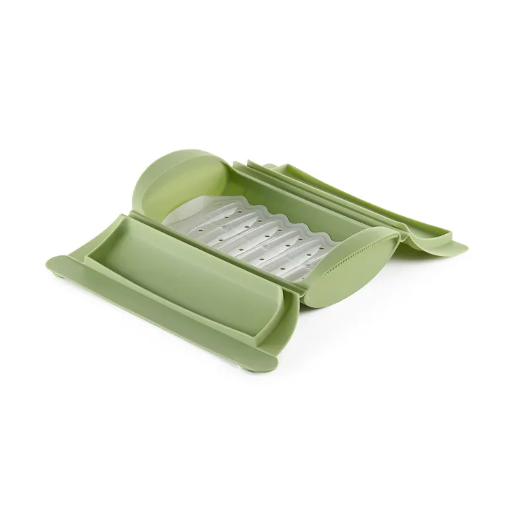 Estuche de vapor Lékué  - Verde, con bandeja, 2-pack - Lékué
