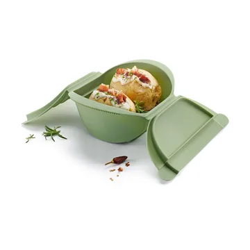 Estuche de vapor Lékué  - Verde, grande, 4-pack - Lékué