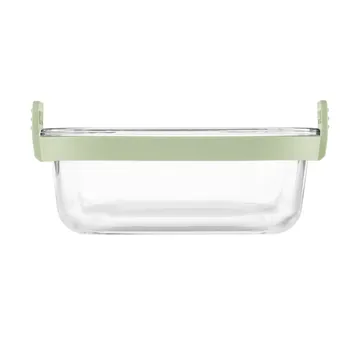 Fuente de vidrio cuadrada Lékué para Air fryer - Transparente - Lékué