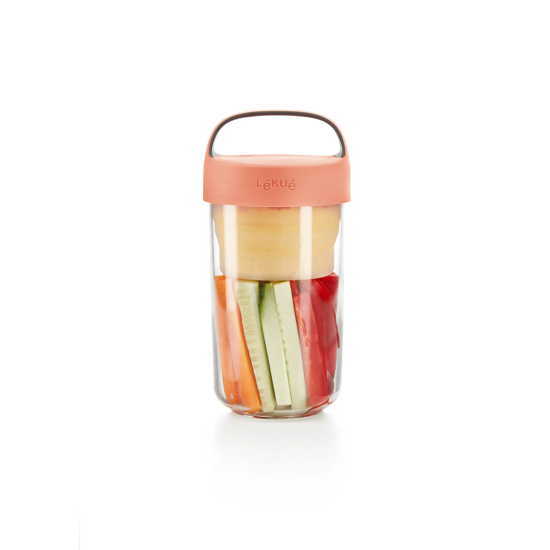 Jar To Go Lékué 600 ml, Coral Lékué