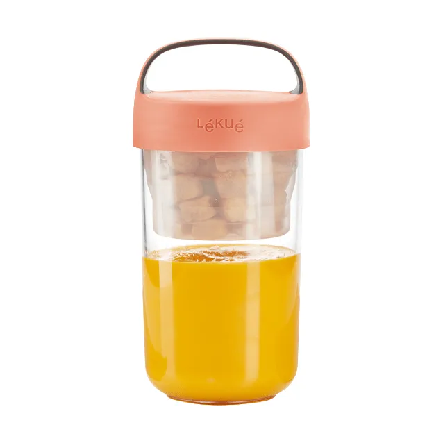 Jar To Go Lékué 600 ml, Coral Lékué