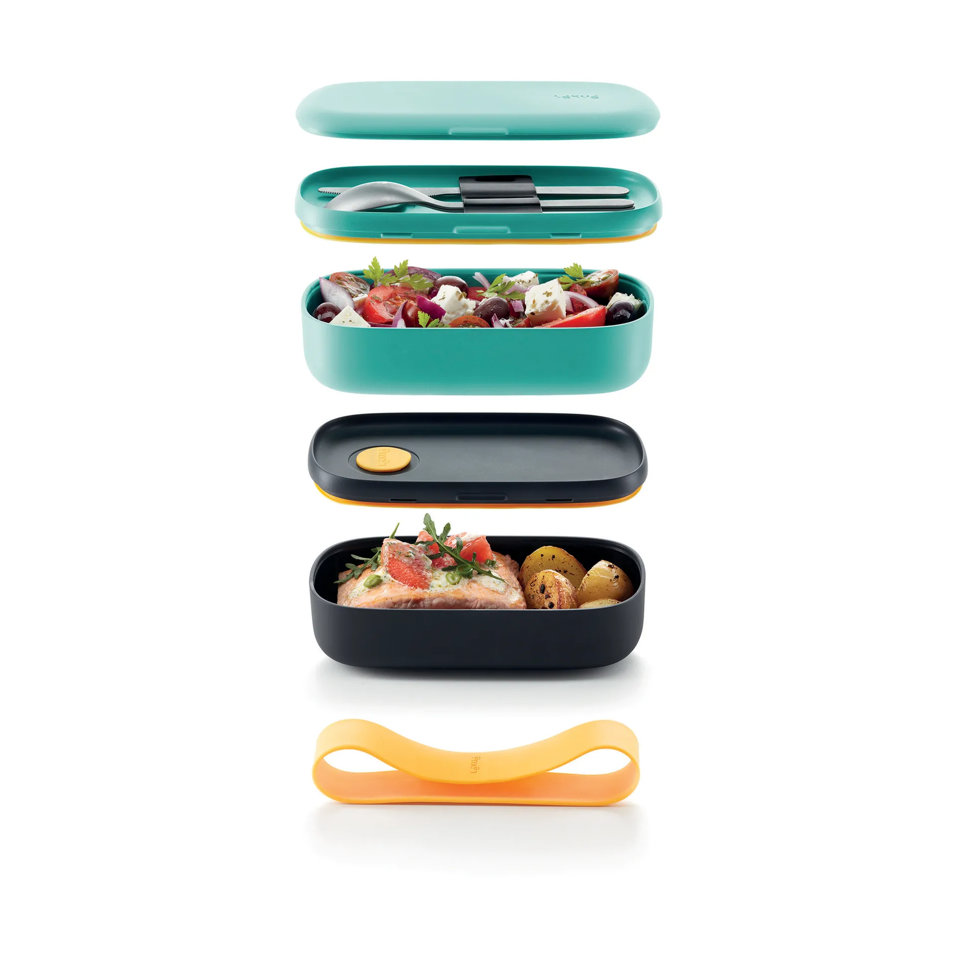 Lunchbox To Go Lékué 2 piezas, Verde Lékué