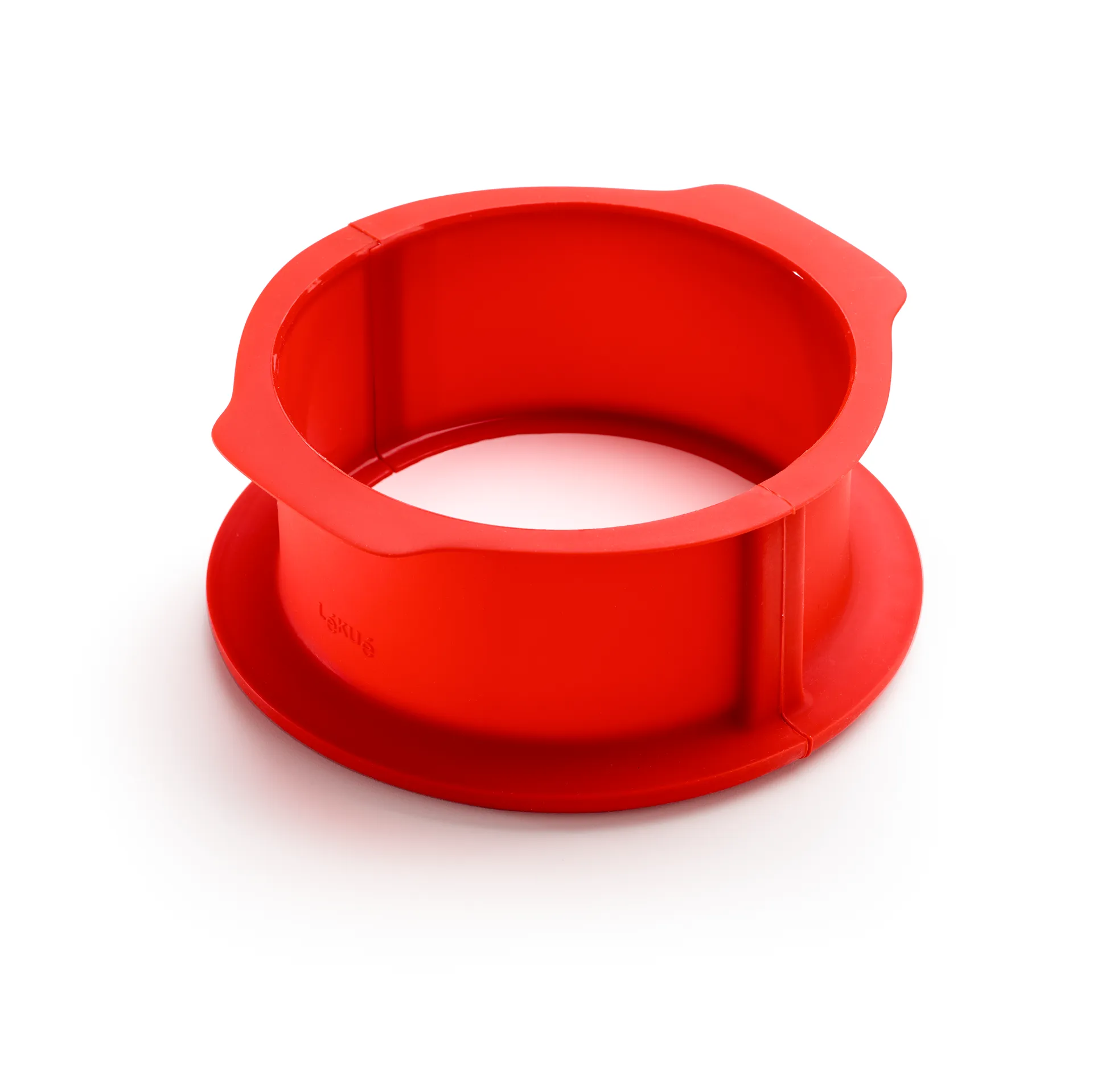 Molde desmontable Lékué para charlotte con base 18 cm, Rojo Lékué