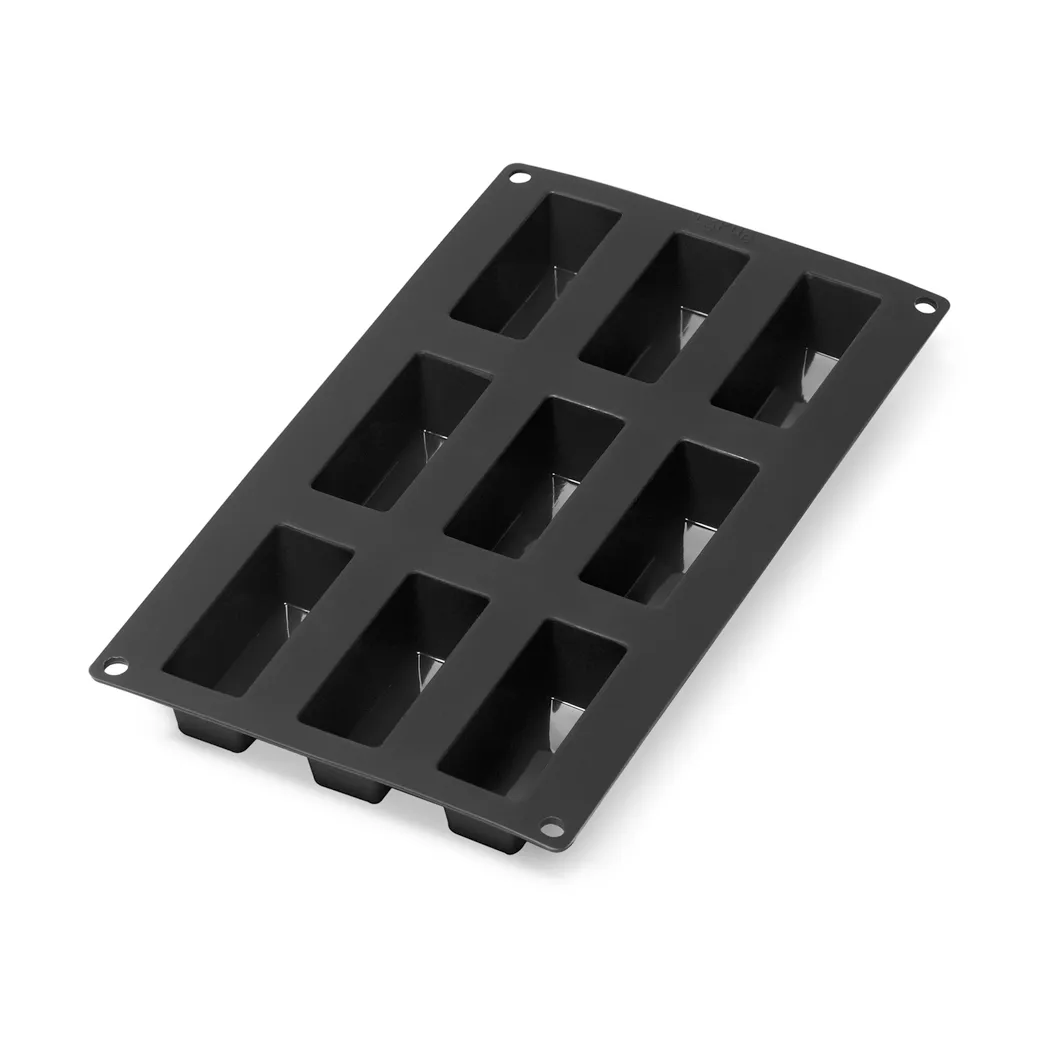 Molde mini cake de silicona Lékué 9 cav., Negro Lékué