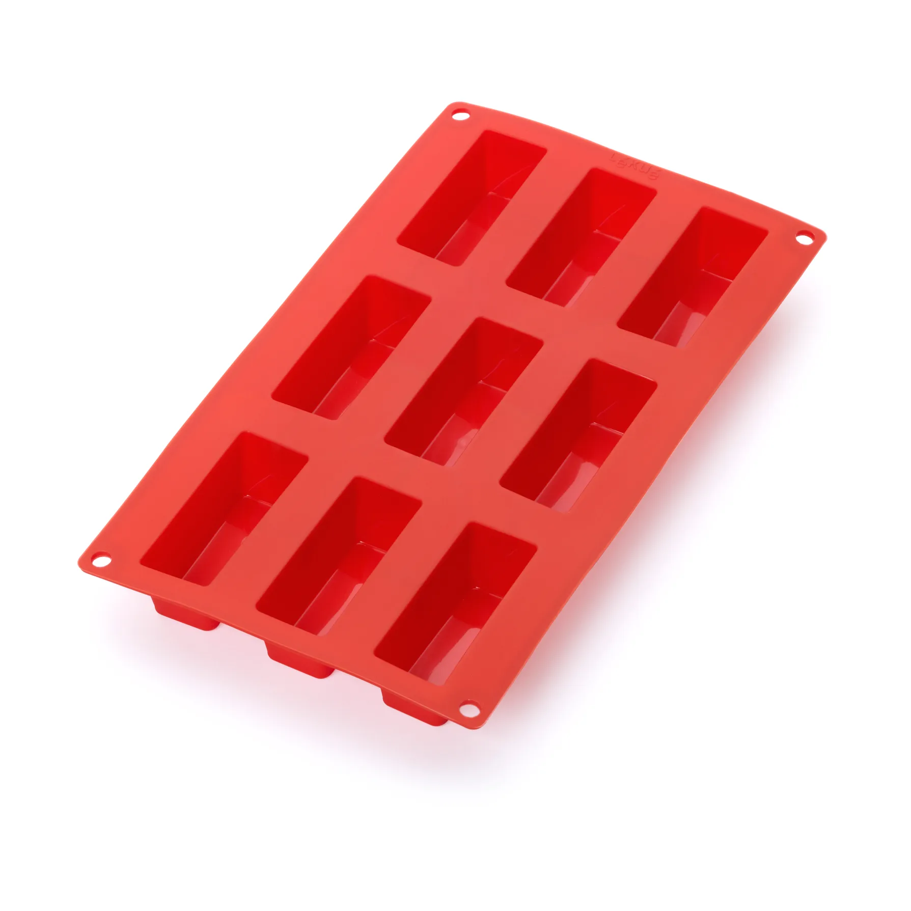 Molde mini cake de silicona Lékué 9 cav., Rojo Lékué
