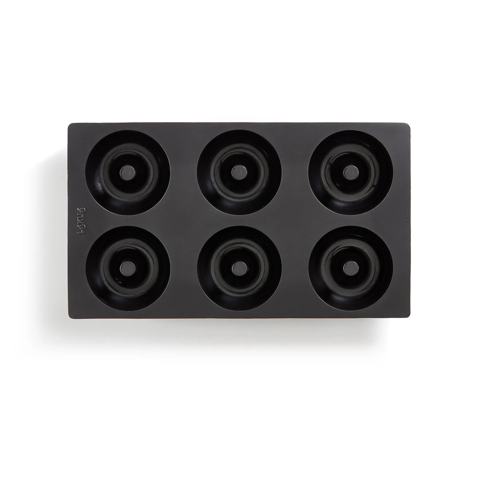 Molde para dónuts Lékué silicona 6 uds., Negro Lékué