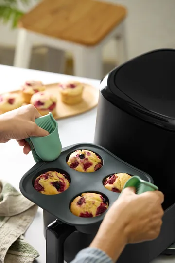 Molde para muffins Lékué  para Air fryer, 4 uds. - Gris - Lékué