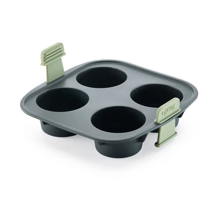 Molde para muffins para Air fryer Lékué, 4 uds. - Gris - Lékué