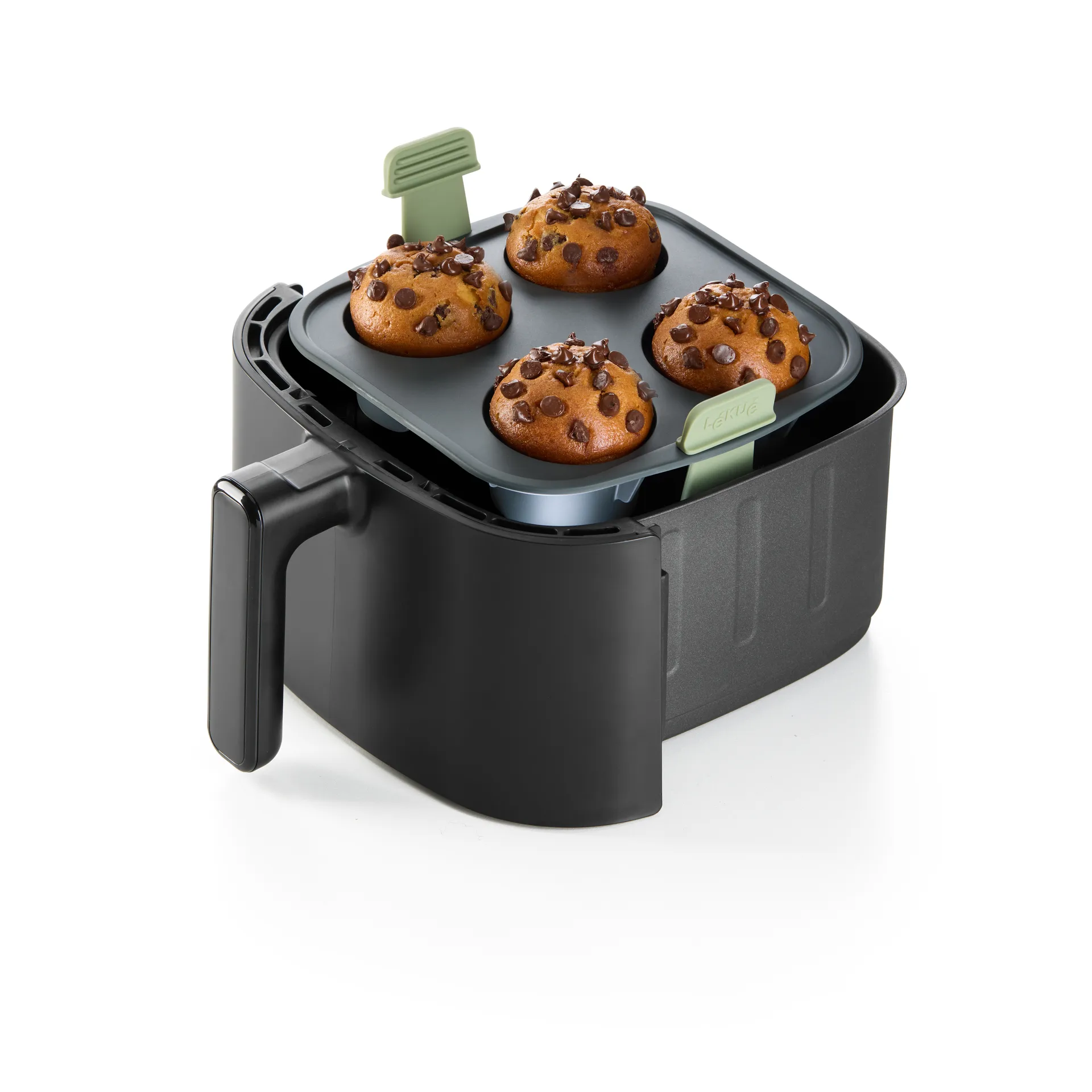 Molde para muffins para Air fryer Lékué, 4 uds., Gris Lékué
